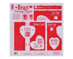 Hot Off The Press Template Heart Swing Card