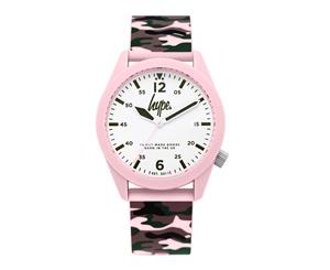 Hype Pink Camo Watch - Green