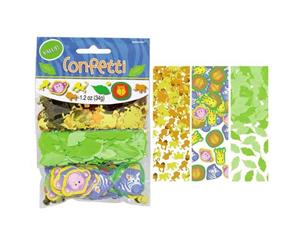 Jungle Animals Confetti Bulk Value Pack Foil Platic & Cardboard Shapes