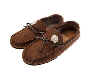 Manchester City Fc Mens Moccasins (Brown) - TA3256