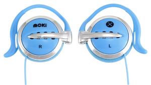 Moki Clip-on Earphones - Blue