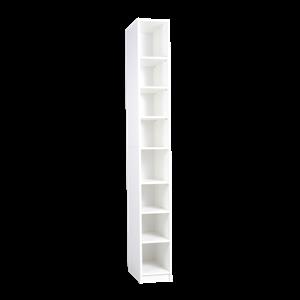 Multistore 2000 x 250 x 450mm 7 Shelves Shoe Tower - Crisp White