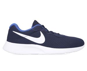 Nike Men's Tanjun Sneakers - Midnight Navy/White