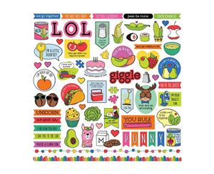 Photo play - No Pun Intended Stickers 12 inch X12 inch - Elements