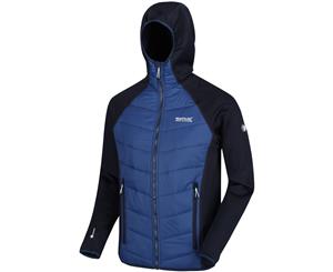 Regatta Mens Andreson IV Hybrid Water Repellent Jacket - Navy/Prussia