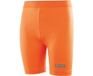 Rhino Boys Lightweight Quick Drying Sporty Baselayer Shorts - Orange