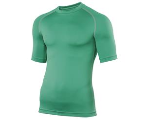 Rhino Mens Sports Base Layer Short Sleeve T-Shirt (Green) - RW1277