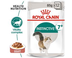 Royal Canin Feline Instinctive +7 in Gravy Cat Food 12x85g