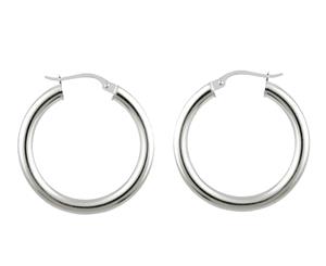 Silver Plated Hoop Earrings