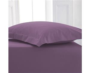 1000TC Pure Cotton Tailored Pillowcases GRAPE