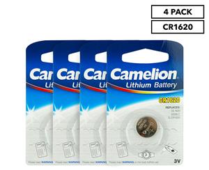 4 x Camelion Lithium CR1620 Button Cell Battery