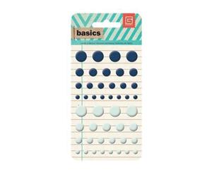 Basicgrey - Basics - Candy Buttons - Blue & Seafoam