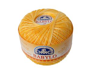 DMC Babylo 10 Crochet Cotton 50g Ball 90 Variegated Yellow White