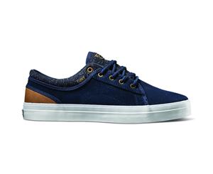 DVS Ho17 Aversa+ Shoes - Navy Suede Brown Pu Knit