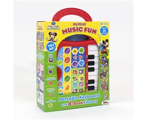 Disney Mickey Mouse Clubhouse - My First Music Fun Portable Electronic Keyboard and 8-Book Library