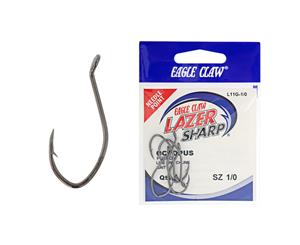 Eagle Claw Lazer Sharp L11 Big Nasty Extreme Octopus Hooks 1/0 Qty 5