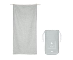 Eco Quick-Dry Gym & Yoga Towel | Grey | Dock & Bay