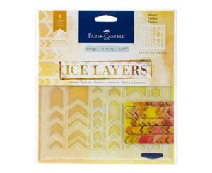 Faber Castell - Ice Layers Adhesive Textures 6.5inch X9.75inch - Arrows