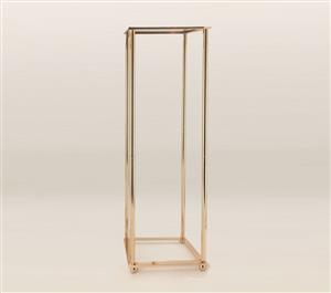 Glamorous Gold Metal Elegant Display Plinth Stand 120cm