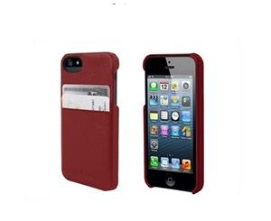 HEX SOLO Genuine leather Wallet Case for iPhone 5 Torino Red