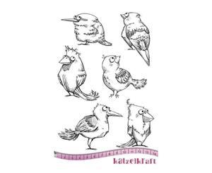 Katzelkraft - The Sparrows - Rubber stamp - French Style