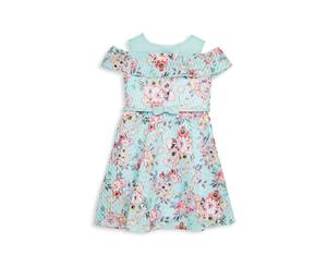 Little Angels By Us Angels Printed Knit Skater Dress