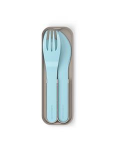 &Monbento Pocket Colour Cutlery Set - Iceberg