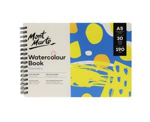 Mont Marte Discovery Watercolour Book Spiral Bound A5 190gsm