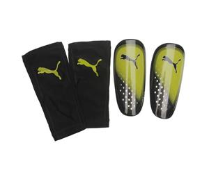 Puma Unisex One Slip Shin Guards - Black/Yellow