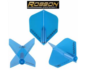 Robson - Plus Moulded - Standard Dart Flights - Blue