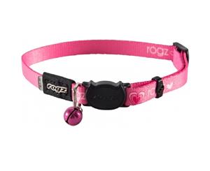 Rogz Kiddycat Safeloc Collar Pink Hearts