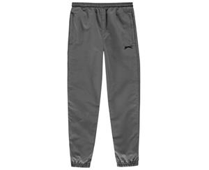 Slazenger Boys Closed Hem Woven Pants Trousers Bottoms Juniors - Charcoal