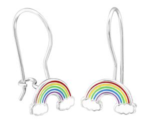 Sterling Silver Rainbow Earrings for Girls