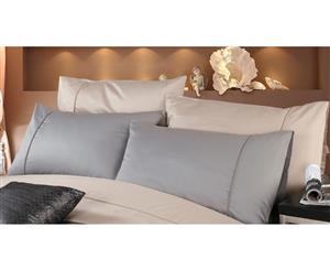 2000TC Cotton Rich Standard Pillowcases Pair - Pewter