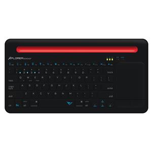 ALCATROZ Xplorer Dock 2 (Black/Red) Bluetooth Docking Keyboard with Trackpad