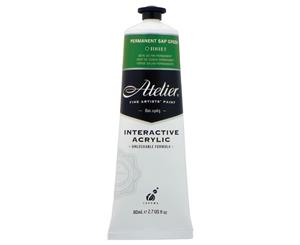 Atelier Interactive Acrylic Paint 80ml S2 - Permanent Sap Green