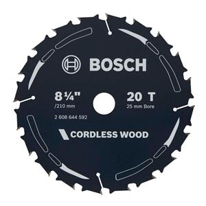 Bosch 210mm 20T TCT Circular Saw Blade for Wood Cutting - CORDLESS