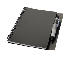 Bullet Hyatt A5 Notebook (Solid Black) - PF464