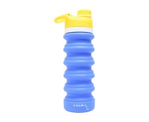 CRUMPLE Siberian Frost Collapsible Reusable Water/Smoothie Drink Bottle 550ml Blue & Yellow