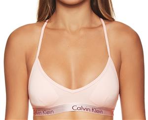 Calvin Klein Women's Lightly Lined V-Neck Bralette - Nymph's Thigh