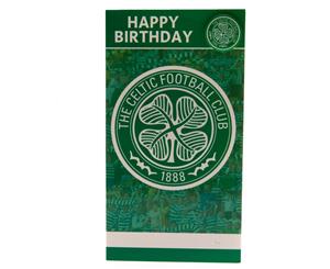 Celtic Fc Birthday Card And Badge (Green) - TA2475