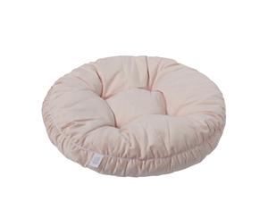 Charlie's Suede Round Pet Bed Cushion70cm W & 15cm H - Cream