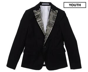 DSQUARED2 Kids' Shiny Blazer - Black