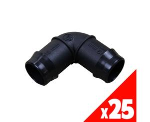 ELBOW Poly 19mm Low Density Fittings Garden Water Irrigation 44865 BAG of 25