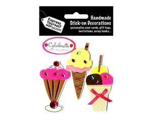 Express Yourself Mip 3-D Stickers - Ice Creams