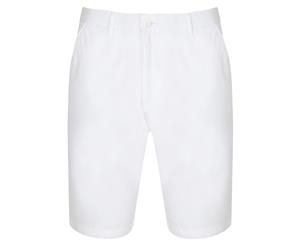 Front Row Womens/Ladies Cotton Rich Stretch Chino Shorts (White) - RW4697