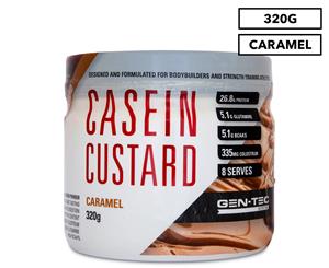 Gen-Tec Casein Protein Custard Powder Caramel 320g