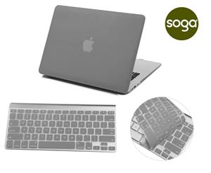 Matte Hardshell Case + Keyboard cover for Apple Macbook Grey