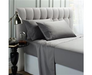 Mille 1000 Thread Count 100% Cotton Sheet Set Queen Bed colour Pewter