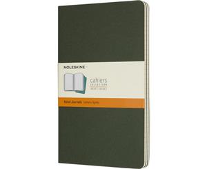 Moleskine Cahier Ruled Journal L (Set Of 3) (Myrtle Green) - PF3084